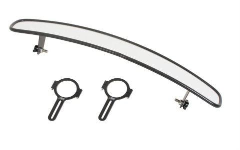 JOES Racing Products Wide-Angle Rear View Mirrors 11284 Mirror, View, Wide Angle, Rectangular, Manual, Black Steel Housing, Kit