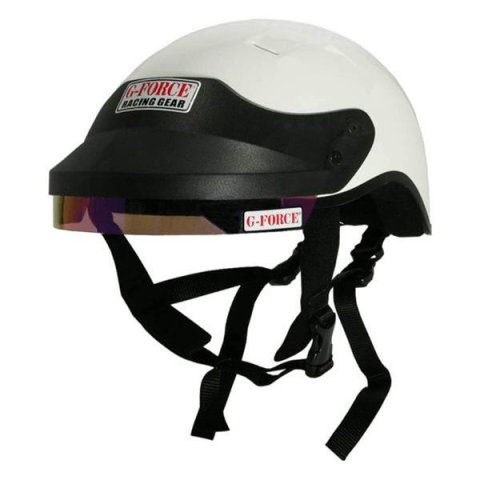 G-FORCE Pro Force Crew Helmets 4414MEDWH Half Helmet, Crew, Medium, Nylon Liner, White, Each