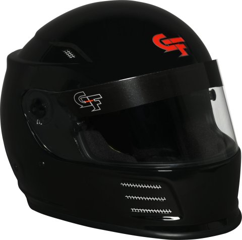 G-FORCE REVO SA2020 Helmets 13004SMLBK Helmet, REVO, Full Face, Snell SA2020, Gloss Black, Clear Polycarbonate Shield, EPS Liner, Vented, Small, Each