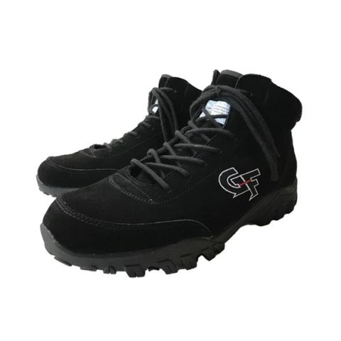 G-FORCE SFI Crew Shoes 4254140BK Casual Shoe, Crew, Low-Top, Men's 14, Black, Suede, Pair