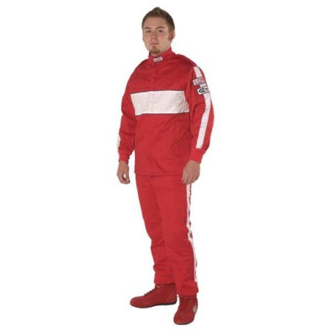 G-FORCE GF505 Driving Pants 4386MEDRD Pants, GF505, Triple Layer, Fire-Retardant Cotton, Medium, Red, Each