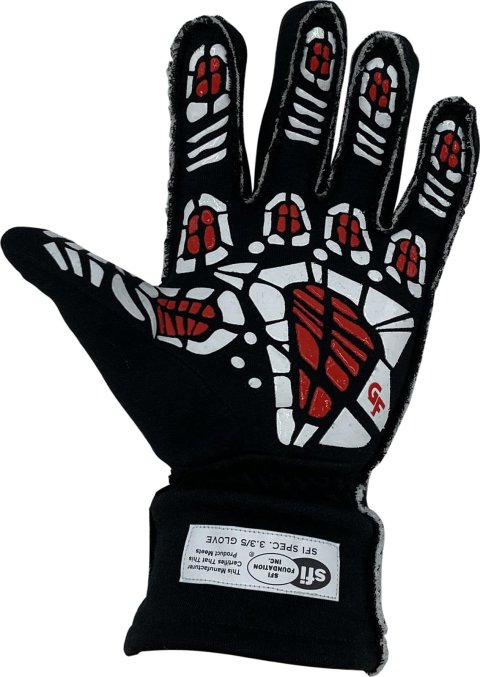 G-FORCE G-Limit RS Racing Gloves 54000MEDBK Gloves, G-Limit, Reverse Seam, Double Layer, Nomex, Medium, Black, Pair