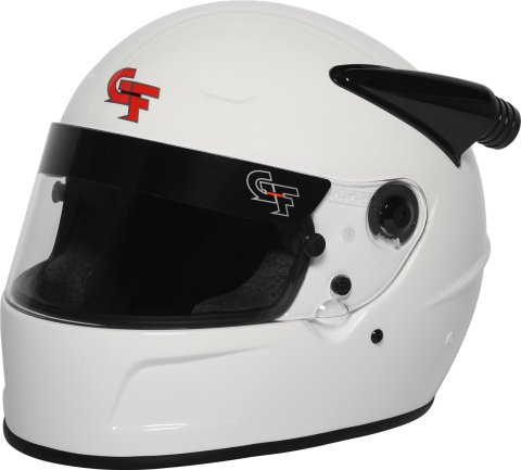 G-FORCE Rift AIR SA2020 Helmets 13016XXLWH Helmets, AIR, Full Face, Snell SA2020, Lightweight Fiberglass, Clear Polycarbonate Shield, EPS Liner, Vented, White, Gloss, 2X-Large, Each