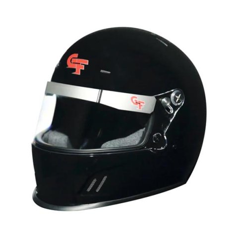 G-FORCE Rookie CMR Karting Helmets 13400MEDBK Helmet, CMR, Full Face, Gloss Black, Clear Polycarbonate Shield, EPS Liner, Vented, Youth Medium, Each