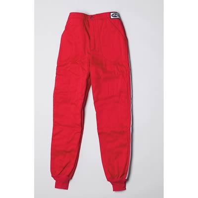 G-FORCE GF505 Driving Pants 4386LRGRD Pants, GF505, Triple Layer, Fire-Retardant Cotton, Large, Red, Each
