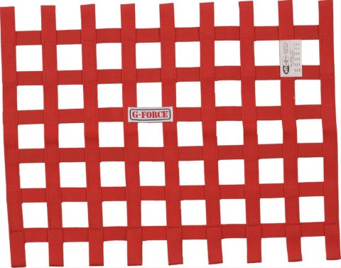 G-FORCE Ribbon Window Nets 4131RD Net, Red, Nylon, Ribbon, Rectangle, 23 in. x 23 in. x 18 in., Each