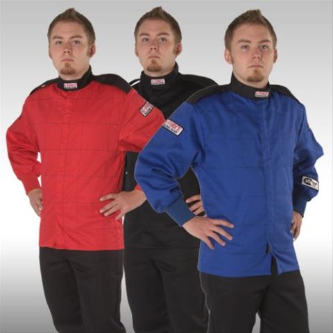 G-FORCE GF125 Driving Jackets 4126XXXRD Jacket, GF125, Single Layer, Pyrovatex, Red, SFI 3.2A/1, Men's 3X-Large, Each