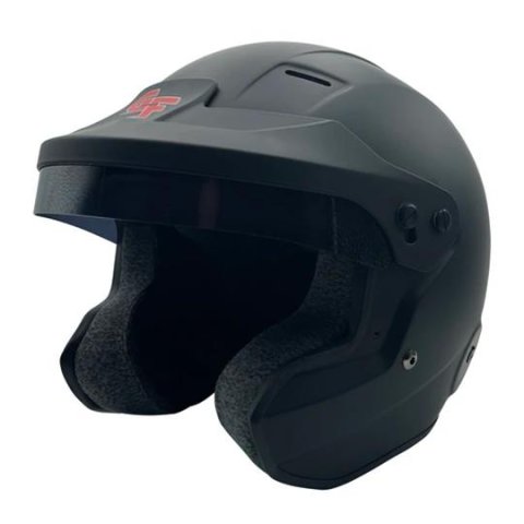 G-FORCE Nova OF SA2020 Helmets 16002XLGMB Helmet, OF, Open Face, Snell SA2020, Matte Black, Tinted Visor, EPS Liner, X-Large, Each