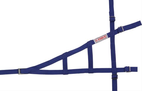 G-FORCE Sprint Car Window Nets 4130BU Net, Blue, Nylon, Ribbon, Triangle, 20 in. x 18 in. x 8 in., Each
