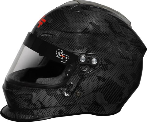 G-FORCE Nova Fusion SA2020 Helmets 16005XXLBK Helmet, Fusion, Full Face, Snell SA2020, Gloss Carbon Fiber Black, Clear Polycarbonate Shield, EPS Liner, Vented, XXLarge, Each