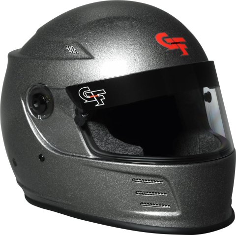 G-FORCE REVO FLASH SA2020 Helmets 13004SMLSV Helmet, FLASH, Full Face, Snell SA2020, Gloss Silver Flake, Clear Polycarbonate Shield, EPS Liner, Vented, Small, Each