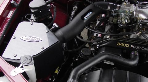 Volant DryTech Closed Box Air Intake Kits for 1999-2002 4RUNNER, 1999-2004 TACOMA, 2000-2003 TUNDRA - 18634D Kit, Box, Polyethylene Tube, Black, Synthetic Filter, Red, Toyota, Kit