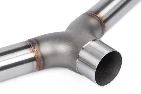 APR Cat-Back Exhaust Systems CBK0006 Systems, Cat-Back, Single In/Dual Out, Stainless Steel, Natural, Split Rear Exit, Polished Tips, Volkswagen, 2.0L, Kit