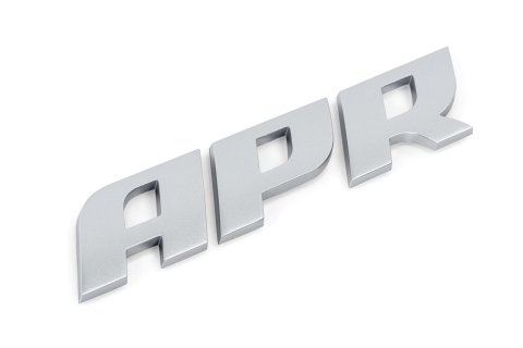APR Flat Badges A1000007 Emblem, Badge, Matte Silver Finish, Audi, Volkswagen, Each