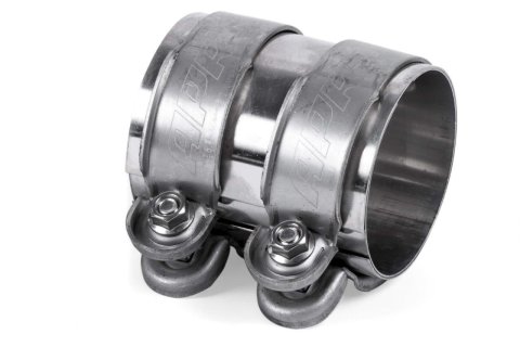 APR Slip Clamps EXH0122 Exhaust Clamps, Clamps, Band Clamp, Butt Joint, Stainless Steel, Natural, 3.00 in. Pipe Diameter, AWD Vehicles Only, Audi, Volkswagen, Each