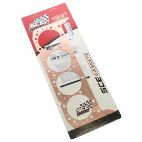 SCE Pro Copper Head Gaskets P111550 Gasket, Copper, 4.155 in. Bore, 0.050 in. Thickness, Chevy, Small Block, Each