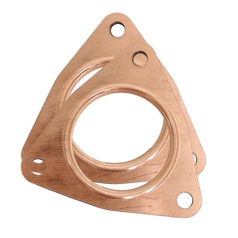 SCE Pro Copper Collector Gaskets 4210 Gaskets, Copper, 3-bolt Flange, 2.50 in. I.D., 0.043 in. Thick, Pair