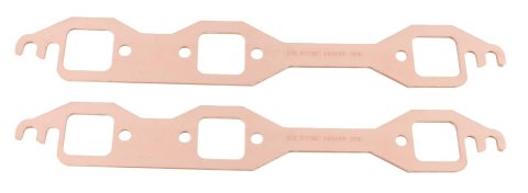 SCE Pro Copper Annealed Exhaust Gaskets E17087 Header and Manifold Gaskets, Annealed, Square Port, Chevrolet, 4.3L V6, Pair