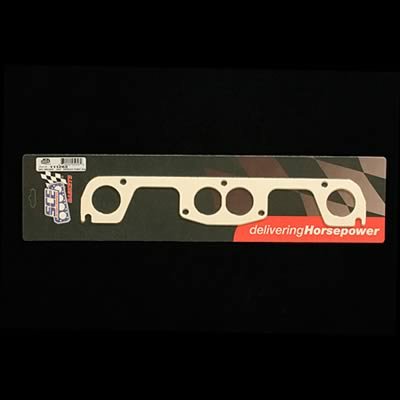 SCE AccuSeal E Exhaust Gaskets 111283 Header and Manifold Gaskets, E, Graphite/Kevlar®, Round Port, for Brodix 18 degree SBC Heads, Chevrolet, Small Block, Pair