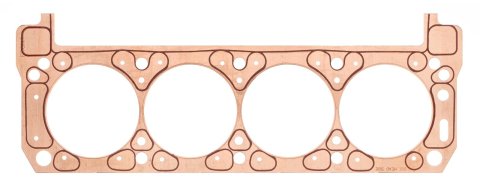 SCE ICS Titan Copper Head Gaskets S391580L Gaskets, Copper, 4.160 in. Bore, 0.080 in. Compressed Thickness, Left Side, Ford, 302 Boss, 302/351W, SVO, Yates-style Heads, Each