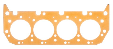 SCE Pro Copper Head Gaskets P145721 Gaskets, Copper, 4.570 in. Bore, 0.021 in. Compressed Thickness, Extra Bolt Hole In Valley Area, Chevrolet, 7.4L Gen V/Gen VI, Each