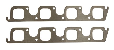 SCE AccuSeal Pro Exhaust Gaskets 235185 Header and Manifold Gaskets, Pro, Graphite/Steel, Square Port, Ford, 460, Pair