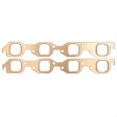 SCE Pro Copper Annealed Exhaust Gaskets E13186 Gasket, Annealed, 0.062 in. Thick, 1.875 in. Diameter Port, Chevy, Pair