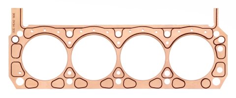 SCE Titan Copper Head Gaskets T360032L Gaskets, Copper, 4.010 in. Bore, 0.032 in. Compressed Thickness, O-ring of the Block or Heads Is Required, Left Side, Ford, 302/351W, Each