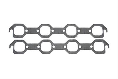 SCE AccuSeal Pro Exhaust Gaskets 236185 Gaskets, Pro, Graphite/Steel, Square Port, Ford Small Block , Set