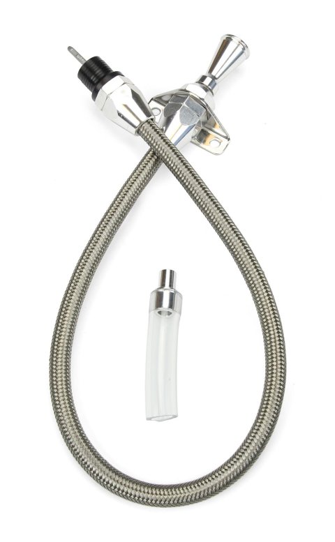 Lokar Hi-Tech Flexible Braided Stainless Transmission Dipsticks TD-3700FM Dipstick, Steel, Natural, Firewall Mount, 700R4, Each