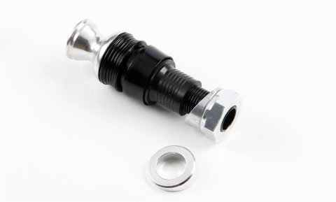Lokar Midnight Series Anchor-Tight Locking Transmission Dipstick Bottom Fitting Assemblies X1208117 Assembly, Black Anodized, OEM/Aftermarket Powerglide, Anchor-Tight, Each