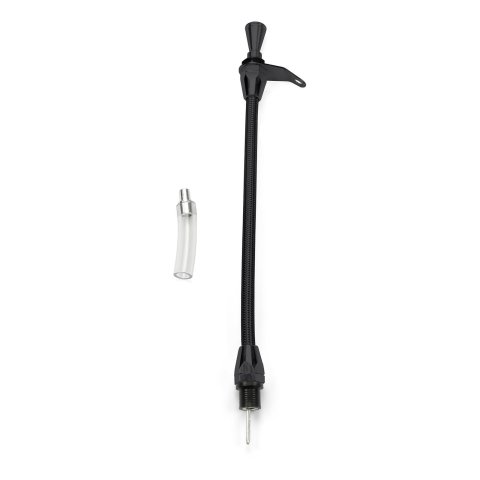 Lokar Midnight Series Flexible Braided Stainless Transmission Dipsticks XTD-3350TM Dipstick, Steel, Black, Buick, Chevy, Oldsmobile, Pontiac, TH350, Each