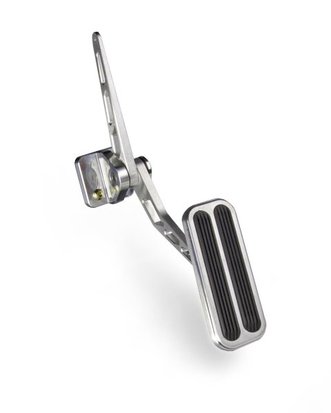 Lokar Billet Gas Pedal Assemblies for 1968-1972 CHEVELLE - BAG-6205 Assembly, Pedal, Throttle, Rectangular, 2 in. Width, 5 in. Length, Firewall Mount, Aluminum, Brushed Finish, Chevy, Each
