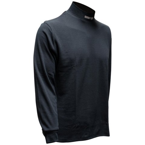 Zamp Underwear Shirts RU001003M Fire Retardant Shirts, SFI 3.3, Turtle Neck, Long Sleeve, Acrylic/Cotton Blend, Black, Men's Medium, Each