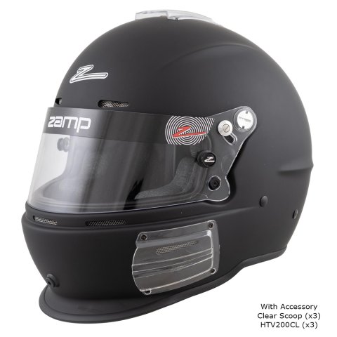 Zamp RZ-62 Helmets H76403FXL Helmet, RZ-62, Full Face, Matte Black, Fire-Retardant Fabric, Snell SA2020, X-Large, Each