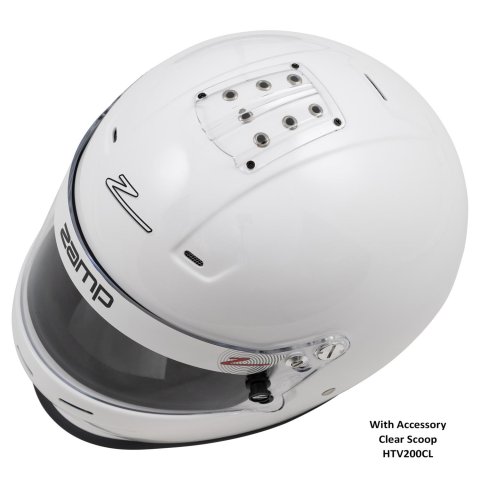 Zamp RZ-36 Helmets H768001S Helmet, RZ-36, Full Face, Gloss White, Fire-Retardant Fabric, Snell SA2020, Small, Each