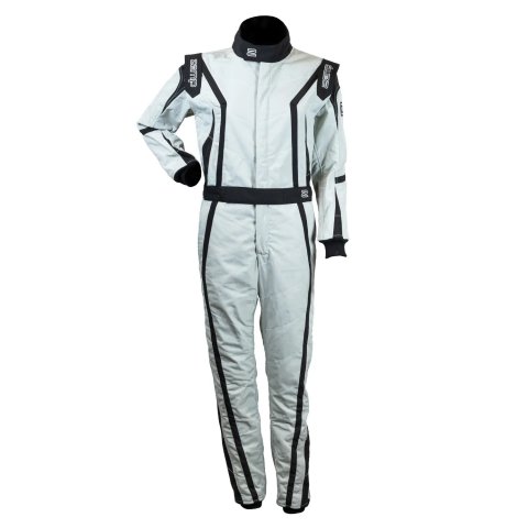 Zamp Driving Suits R10015S Race Suit ZR-52F FIA8856-2018/SFI 3.2A/5 Gray Lightweight Three Layer Small