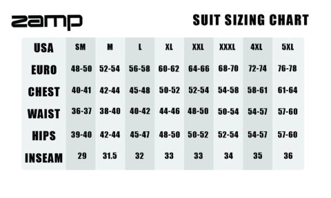 Zamp ZR-10 Racing Suits R010003L Driving Suit, ZR-10, SFI 3.2A/1, Black, Single Layer, Men's Large, Each