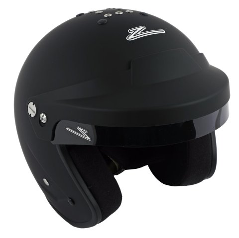 Zamp RZ-18H Helmets H77403FS Helmet, RZ-18H, Half, Black, Matte Finish, Snell SA2020, Small, Each