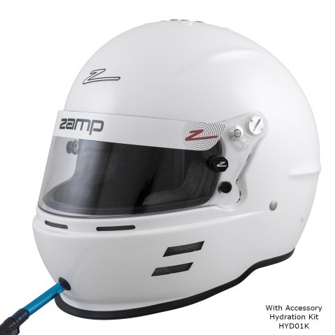 Zamp RZ-60 Helmets H766001S Helmet, RZ-60, Full Face, Gloss White, Fire-Retardant Fabric, Snell SA2020, Small, Each