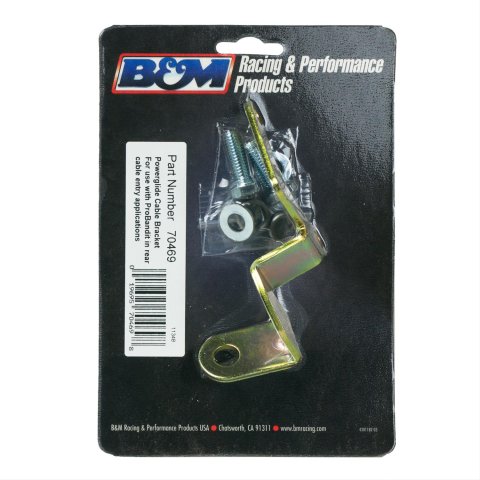 B&M Transmission Brackets and Levers 70469 Bracket, Steel, Natural, Buick, Chevy, Oldsmobile, Pontiac, Powerglide, Each
