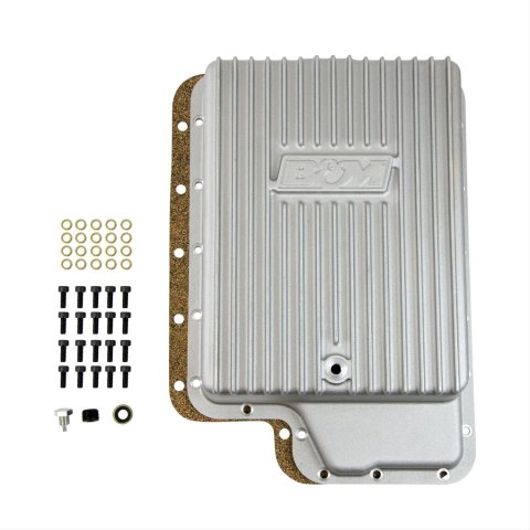 B&M Automatic Transmission Deep Pans 40295 Pan, Deep, Aluminum, Natural, Ford, E4OD, 5R100, 4R100, Each