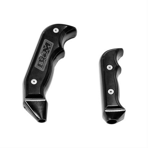 B&M Magnum Grip Shift Knobs 81085 Handle, Direct Fit, Automatic, Black Anodized, Aluminum, Jeep Wrangler JK, Each