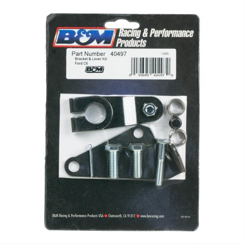 B&M Transmission Brackets and Levers 40497 Bracket, Steel, Natural, Ford, Lincoln, Mercury, C-6, Kit