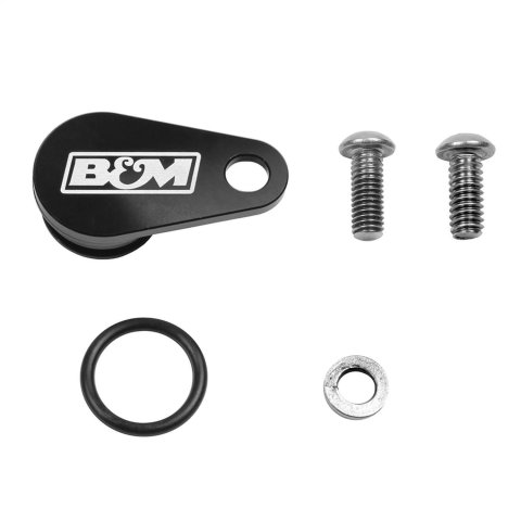 B&M Transmission Speedometer Port Plugs 20299 Plug, Billet Aluminum, Black Anodized, Each