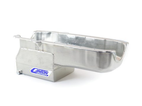 Canton Racing Drag Wet Sump Oil Pans 13-080M Pan, Race, Steel, 5 qt., Rear Sump, Chevy, Small Block, Each