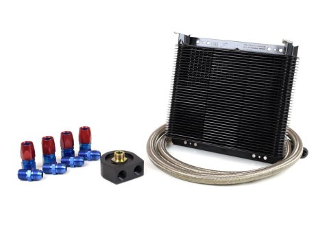 Canton Racing Oil Cooler Kits 22-723 Engine Cooler; Kit; Incl. 8 in. x 11in. x 1.5 in. 20500 BTU Cooler/Mntng Hardware/Adapter/1