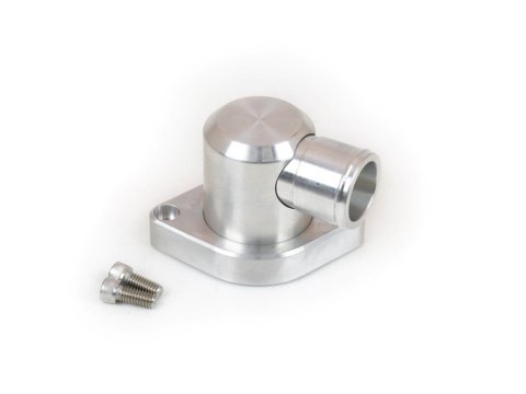 Canton Racing Billet Aluminum Water Necks 80-058 Neck, Aluminum, Polished, 90 Degree, Ford, FE, Each
