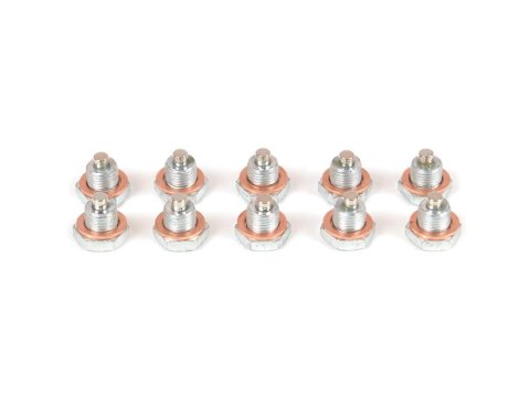 Canton Racing Magnetic Drain Plugs 22-410 Plug, Oil Pan, 1/2-20 RH in., Copper Washer, Set of 10