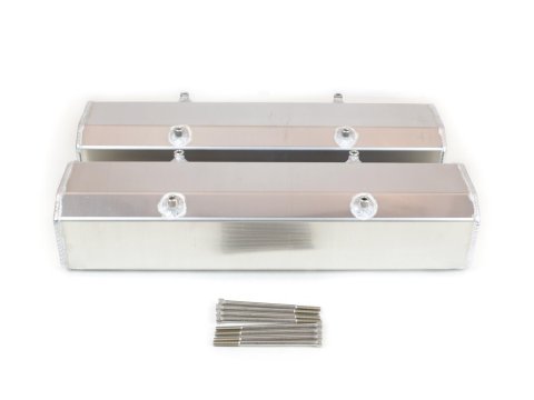 Canton Racing Fabricated Aluminum Valve Covers 65-200 Covers, Tall, Aluminum, Natural, Chevy, Small Block, Pair